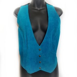 Phoenix USA Blue Suede Vest
